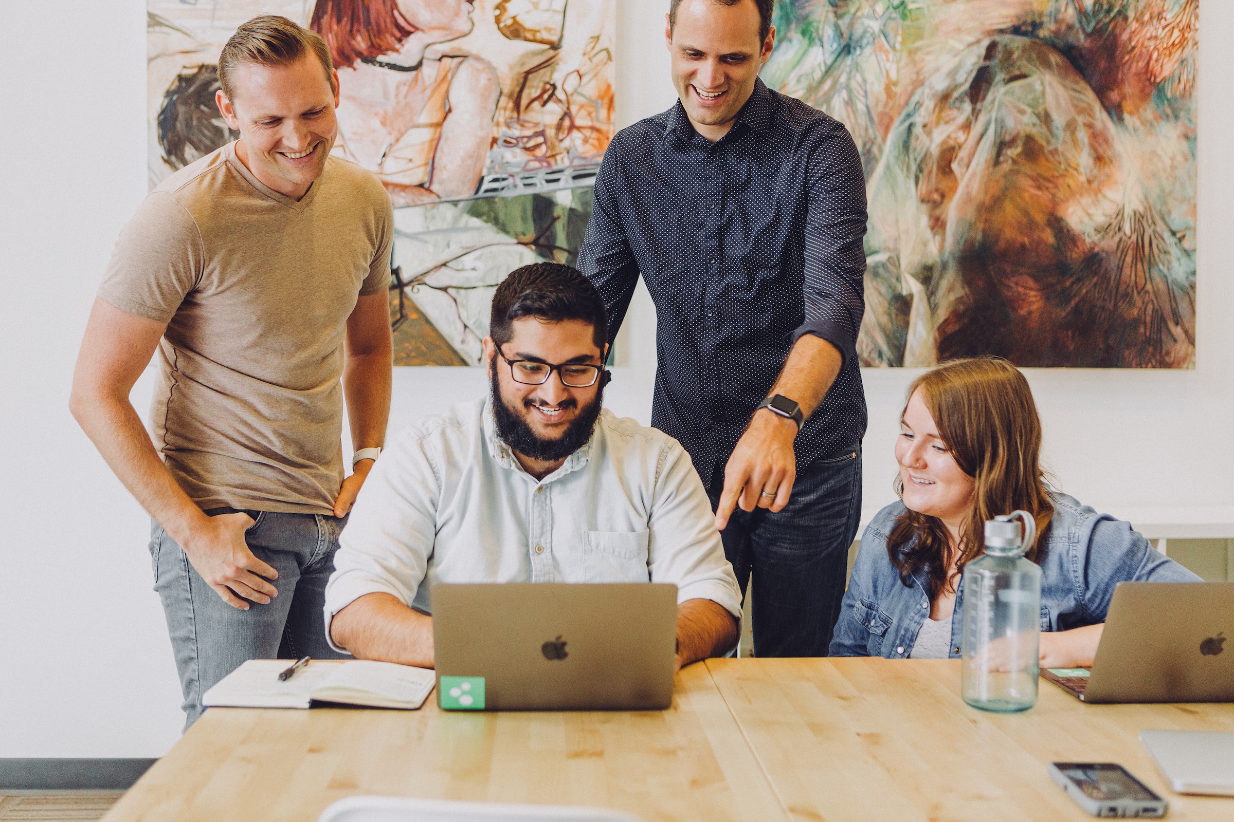 Coworkers in an office